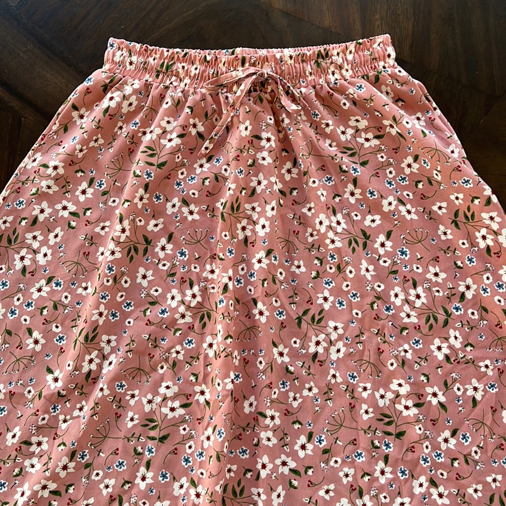 Maxi floral skirt